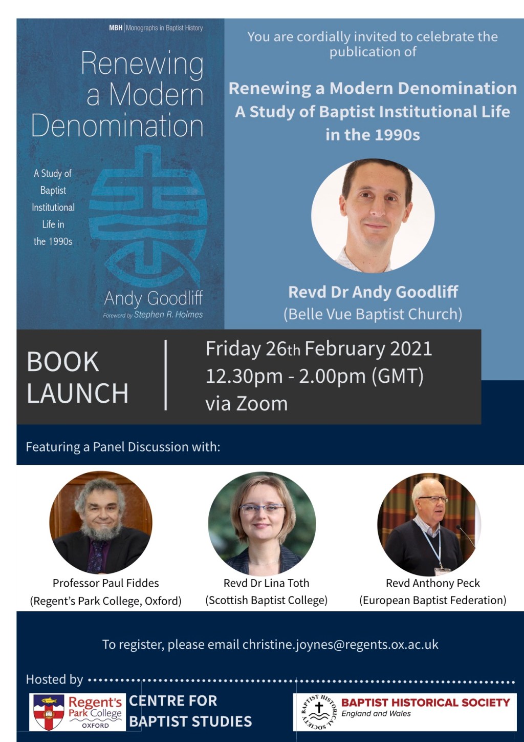 NEWS | Centre for Baptist Studies’ Upcoming&nbsp;Events