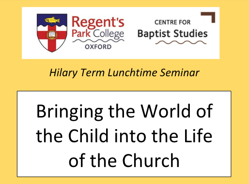 NEWS | Centre for Baptist Studies Forthcoming Events Spring&nbsp;2023