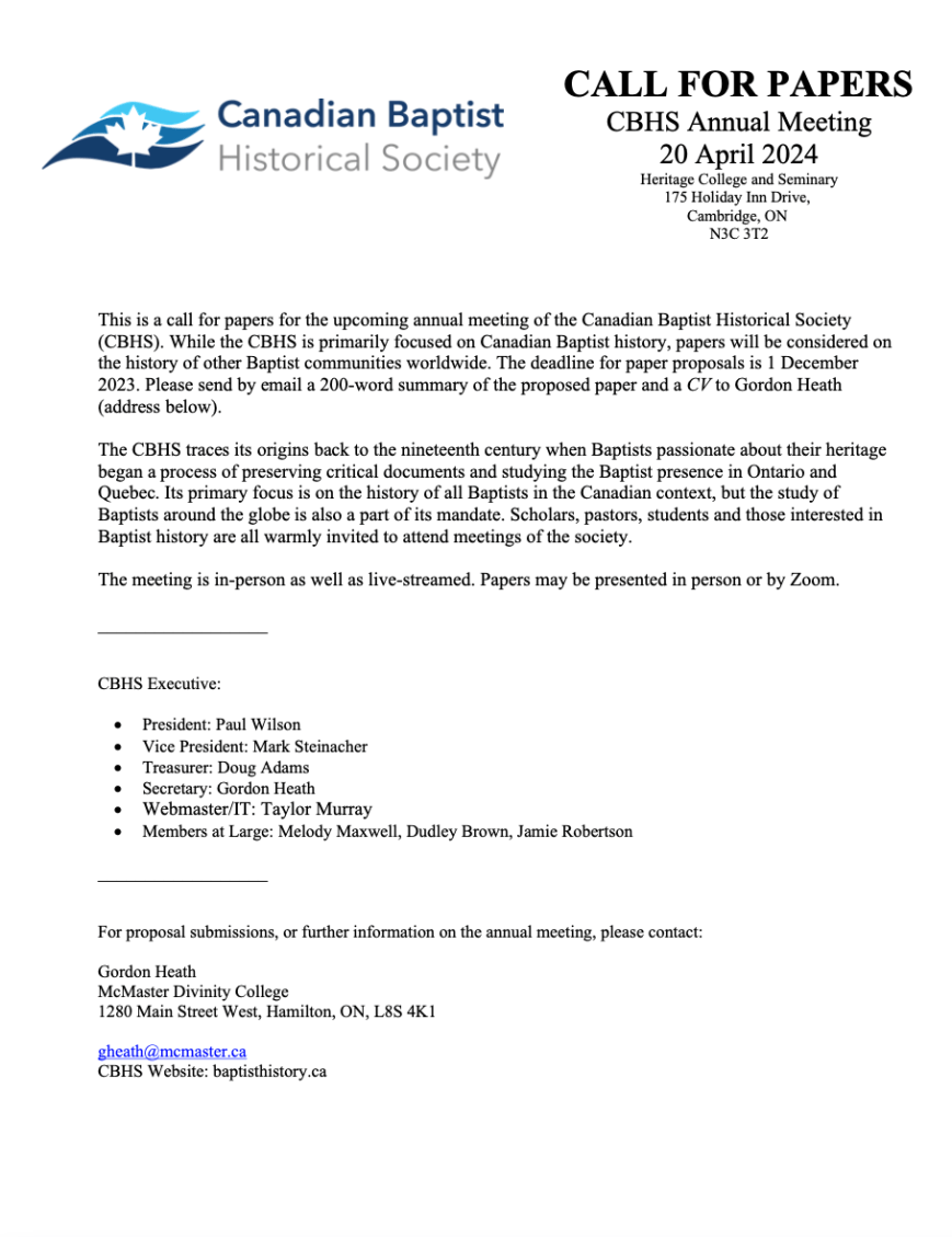 NEWS | Call for Papers: Annual General Meeting, April&nbsp;2024