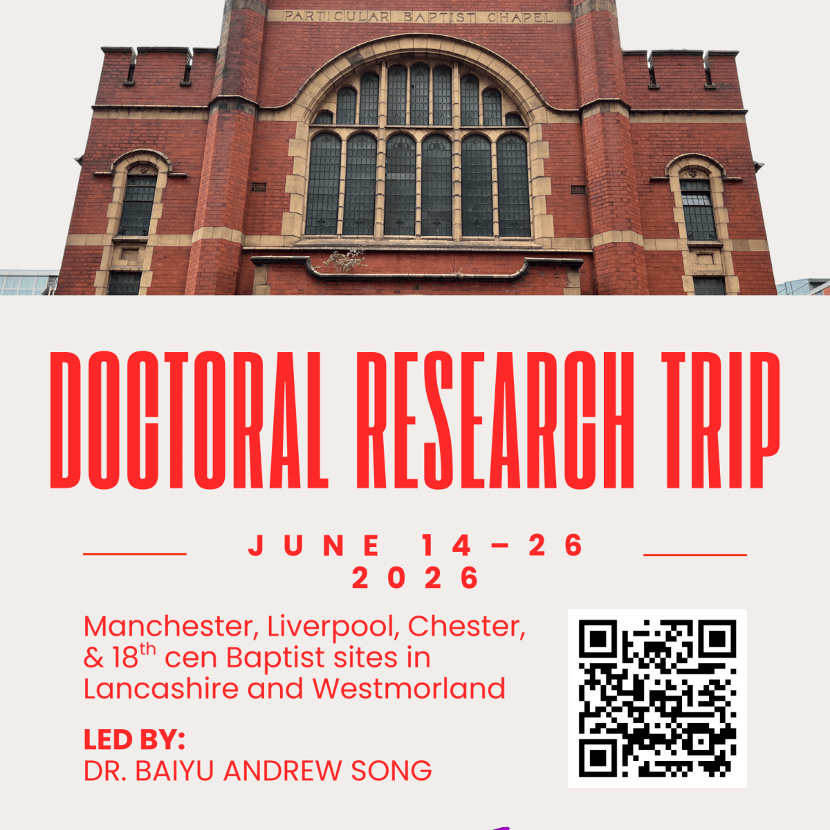 NEWS | Baptist Research Trip to&nbsp;England