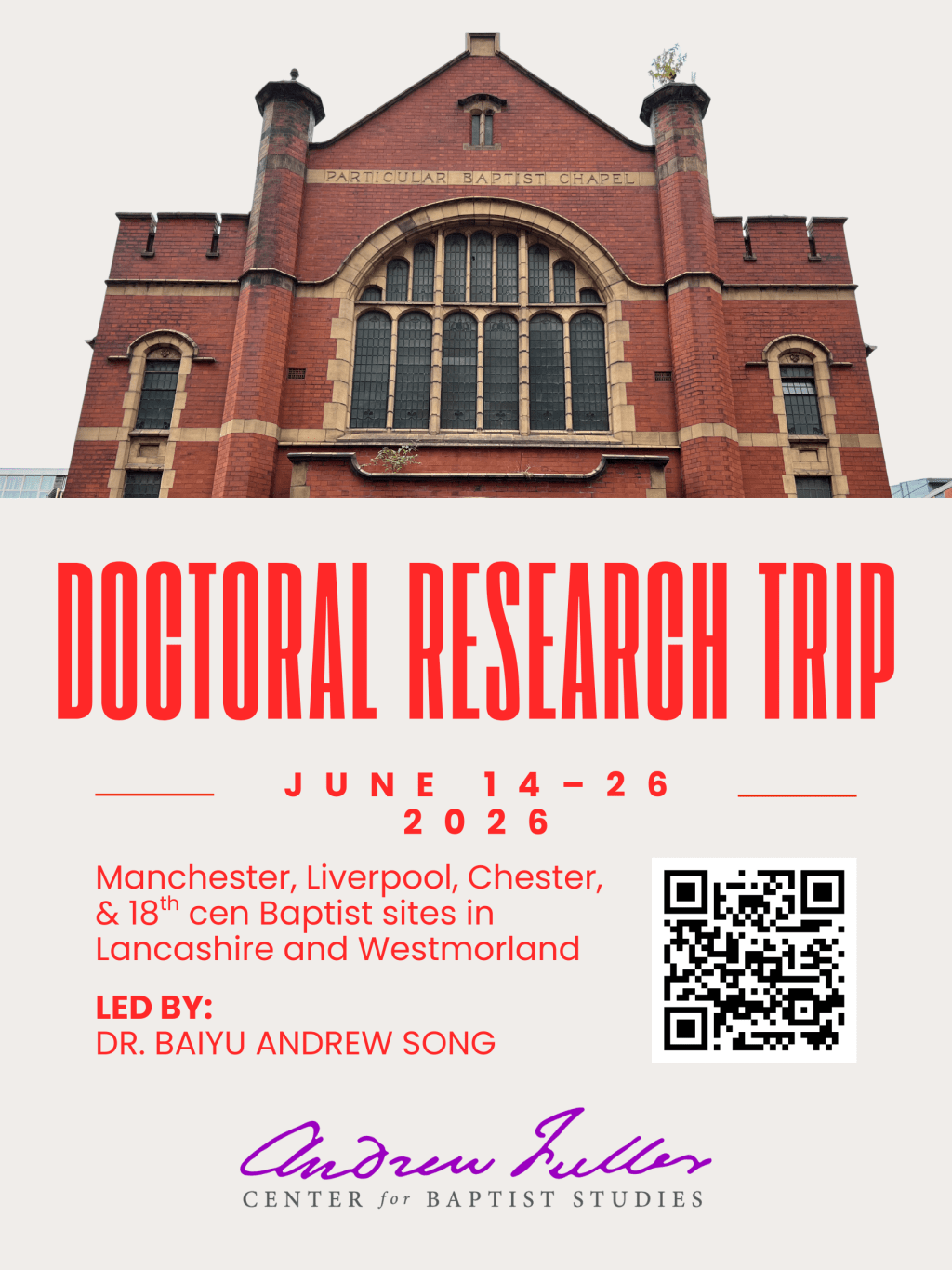 NEWS | Baptist Research Trip to&nbsp;England