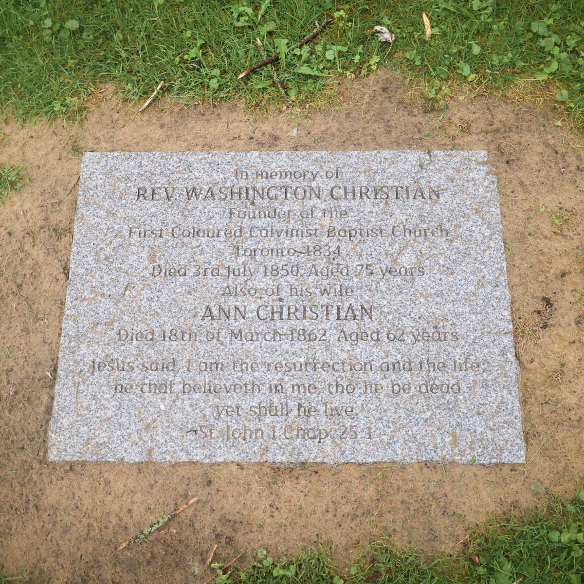 Remembering Washington Christian&nbsp;(1776–1850)